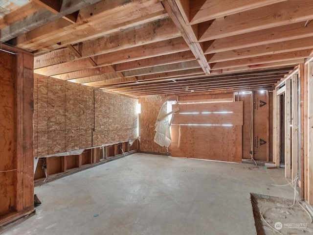 view of basement