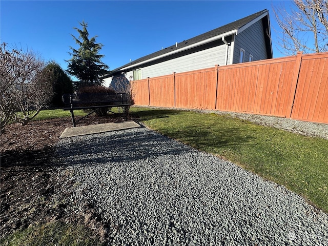 view of yard with a patio