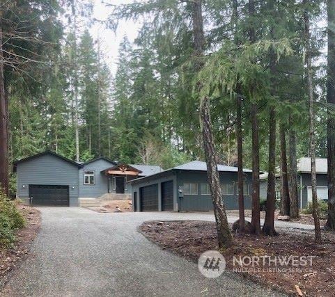 ranch-style home with a garage