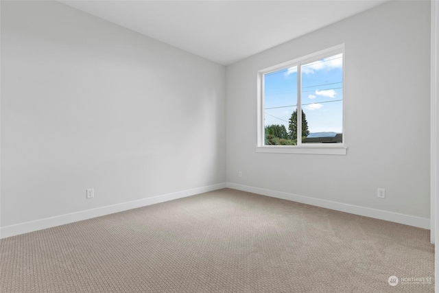 view of carpeted empty room