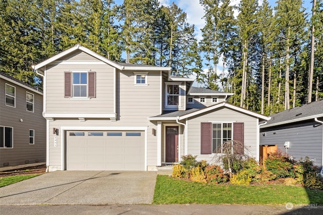 front facade featuring a garage