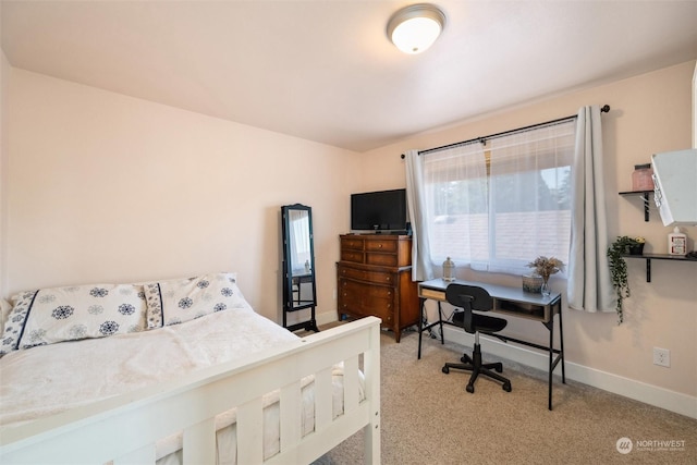 bedroom featuring carpet floors