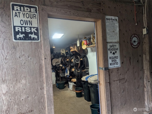 view of storage room