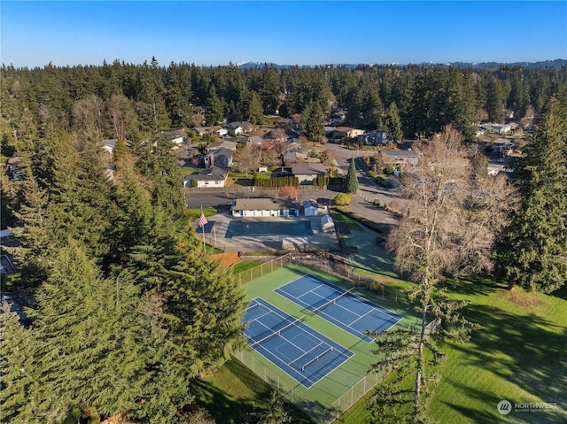 birds eye view of property