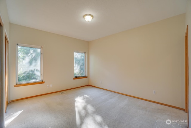 view of carpeted empty room