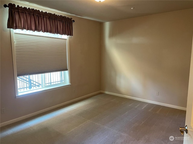 view of carpeted empty room