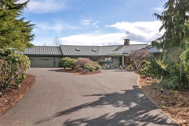 view of front of house featuring a garage