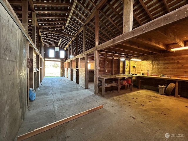 view of horse barn