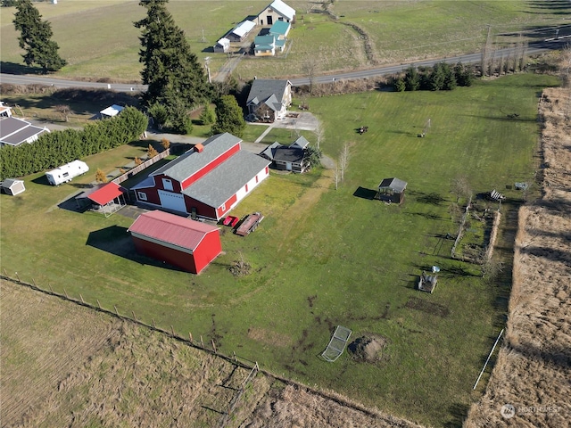 bird's eye view featuring a rural view