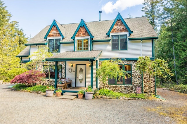 view of front of house with a porch