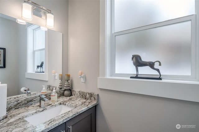 bathroom featuring vanity