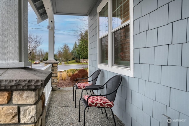 view of patio with covered porch