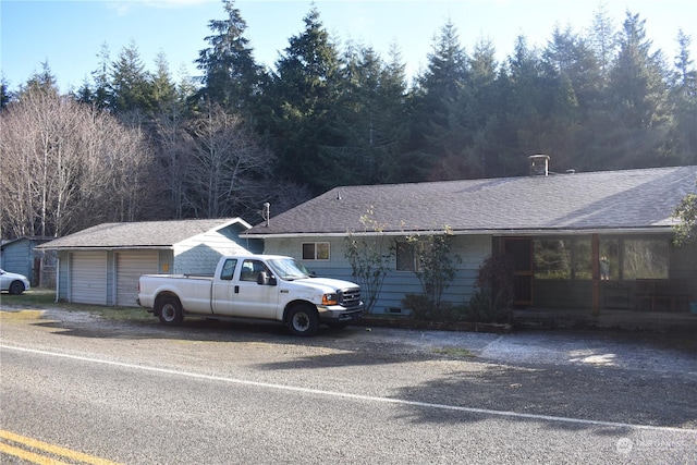 view of ranch-style home