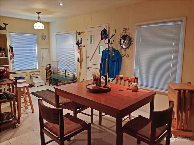 view of dining area