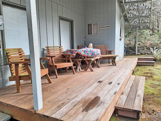 view of wooden terrace