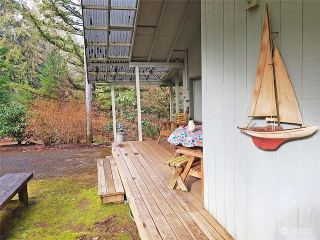 view of wooden terrace