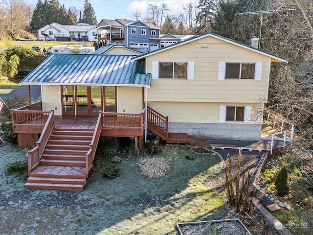 view of rear view of property
