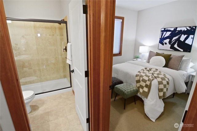 view of tiled bedroom