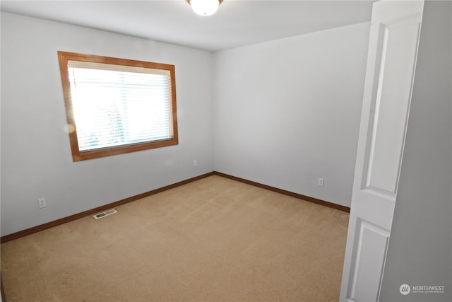 view of carpeted empty room