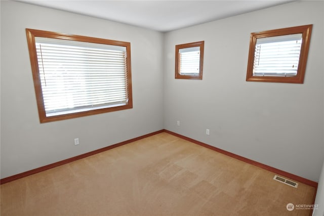 view of carpeted empty room