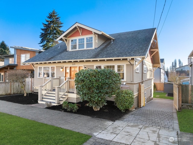 view of front of home