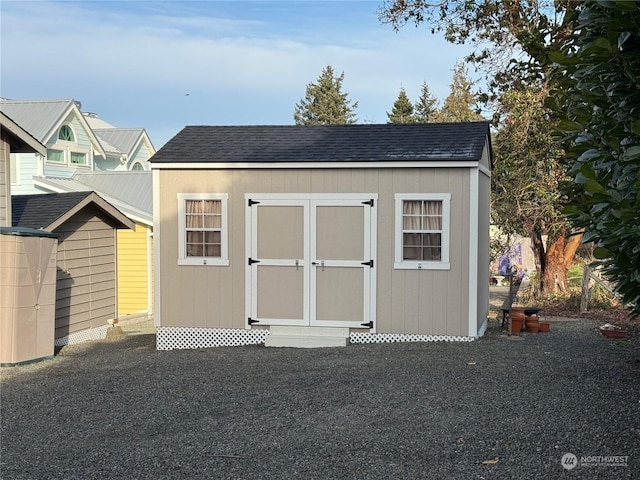 view of outbuilding