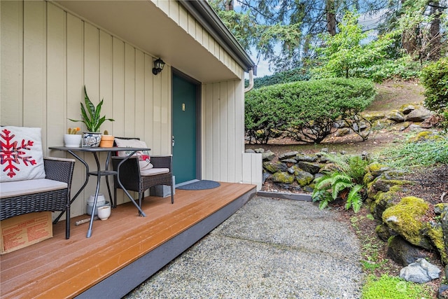 view of patio / terrace featuring a deck