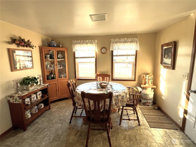 view of dining space