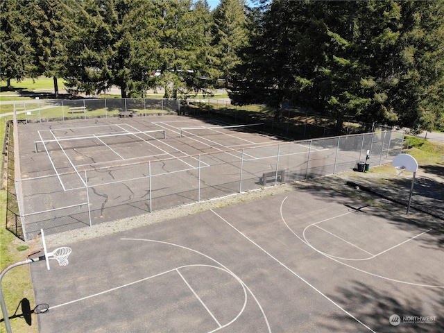 view of sport court