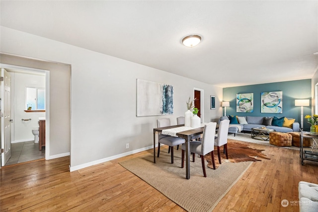 dining room featuring hardwood / wood-style floors