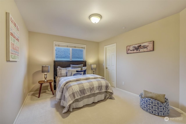 bedroom with carpet flooring