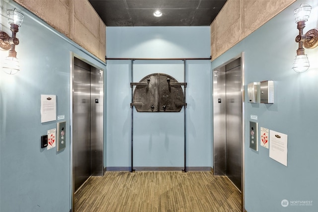 doorway featuring elevator