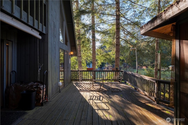 view of wooden terrace