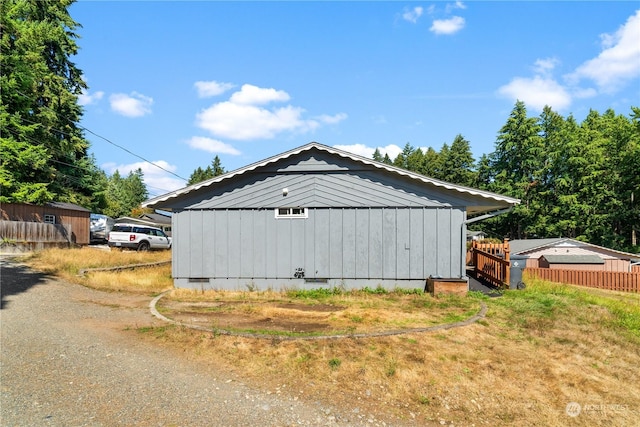 view of outbuilding