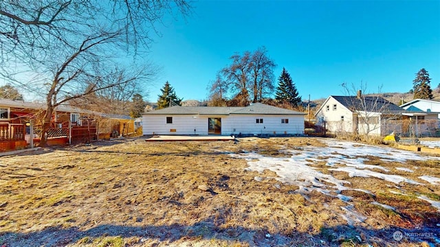 view of rear view of property