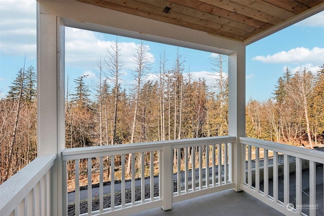 view of balcony