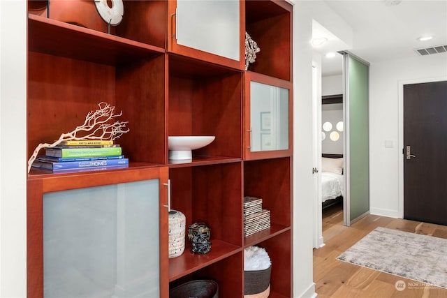 interior space featuring light hardwood / wood-style flooring