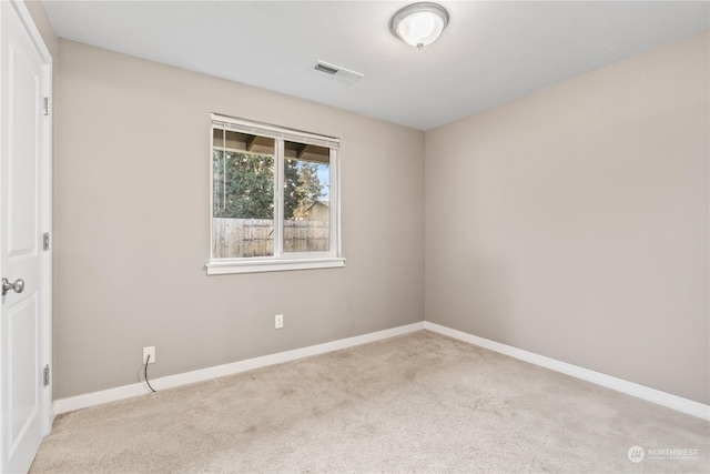 view of carpeted empty room