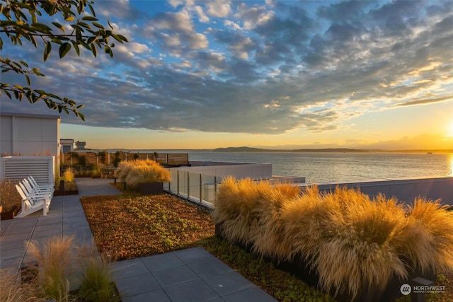 view of water feature