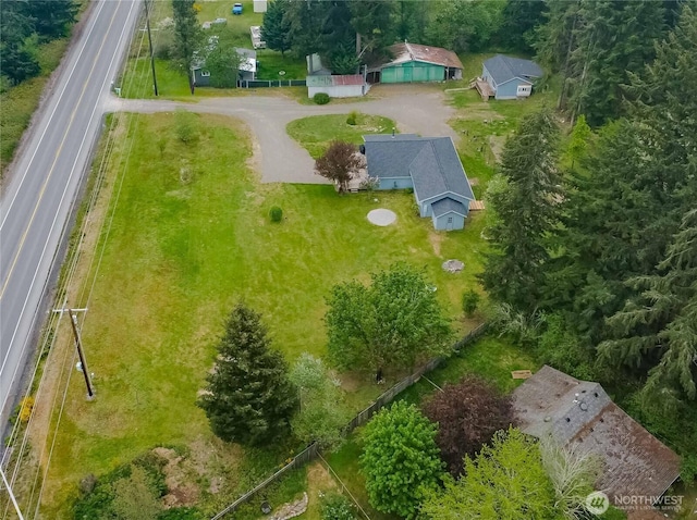 view from above of property