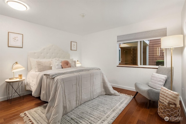 bedroom featuring wood-type flooring