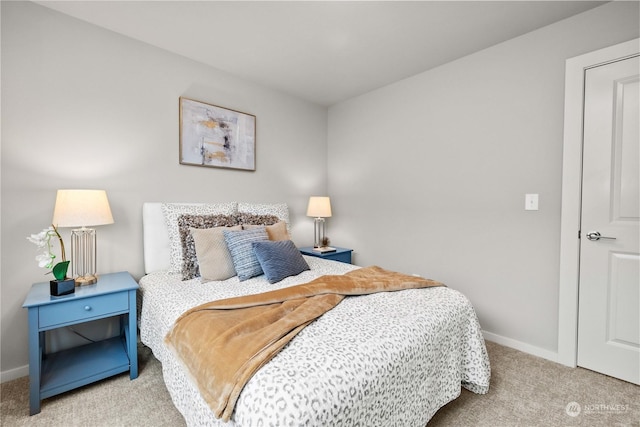 bedroom with carpet flooring