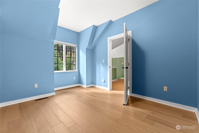 interior space featuring light wood-type flooring