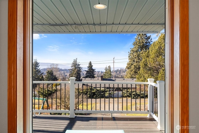 view of balcony