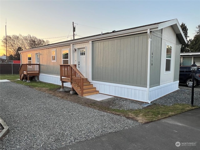 view of manufactured / mobile home