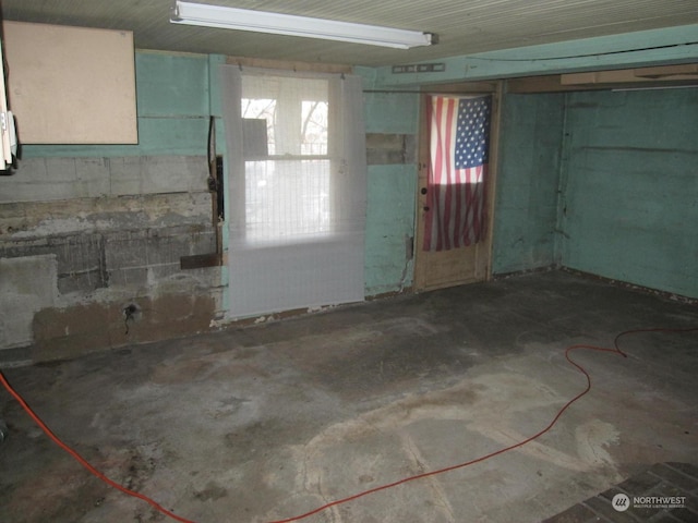 view of basement