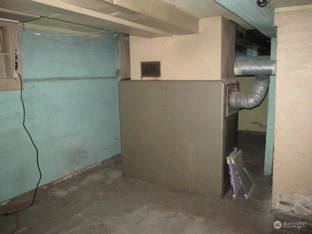 view of basement