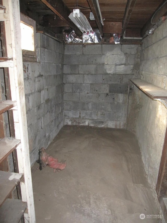 view of basement