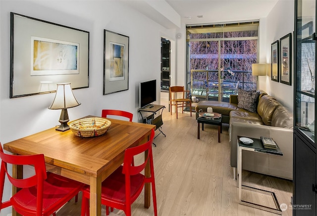 interior space featuring light hardwood / wood-style flooring