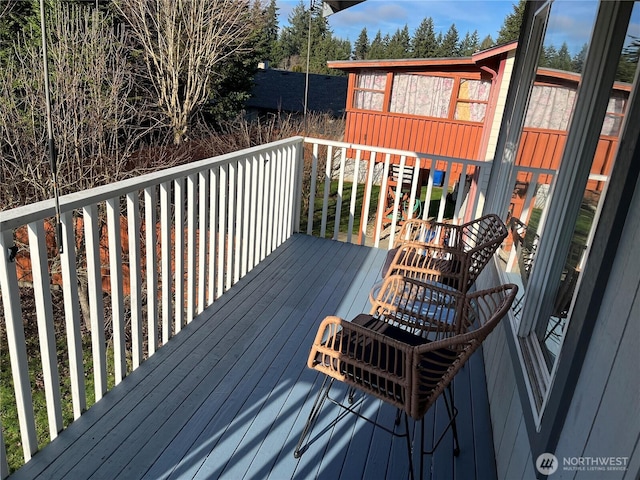 view of wooden terrace